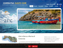 Tablet Screenshot of coopcilentomare.com